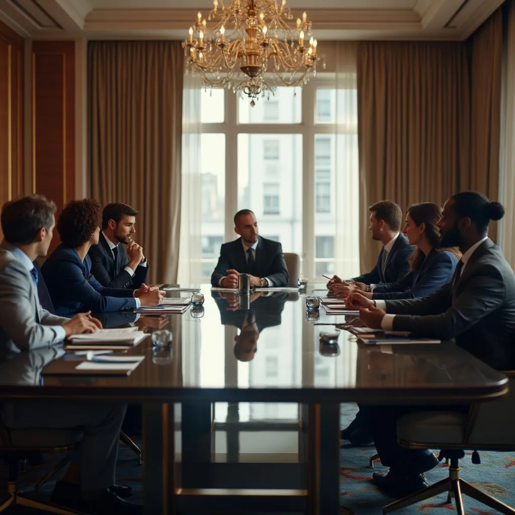 Reunión estratégica del equipo directivo